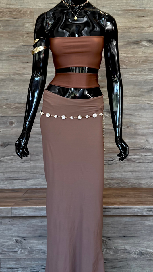 Brown Cookies Skirt